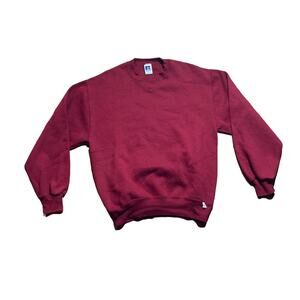 vintage red russell athletic crewneck sweatshirt size medium